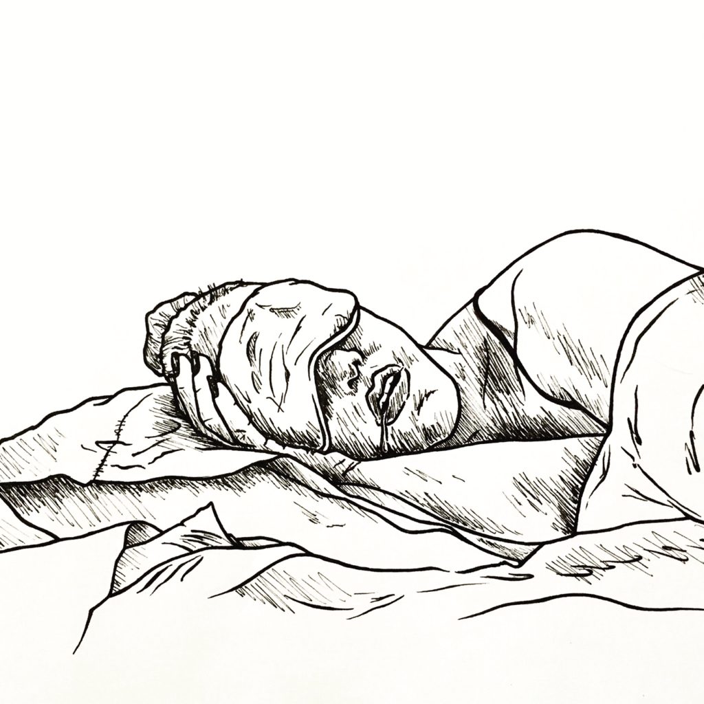 Inktober 2018 Day 6 & 7 - 'Drooling'/'Exhausted'