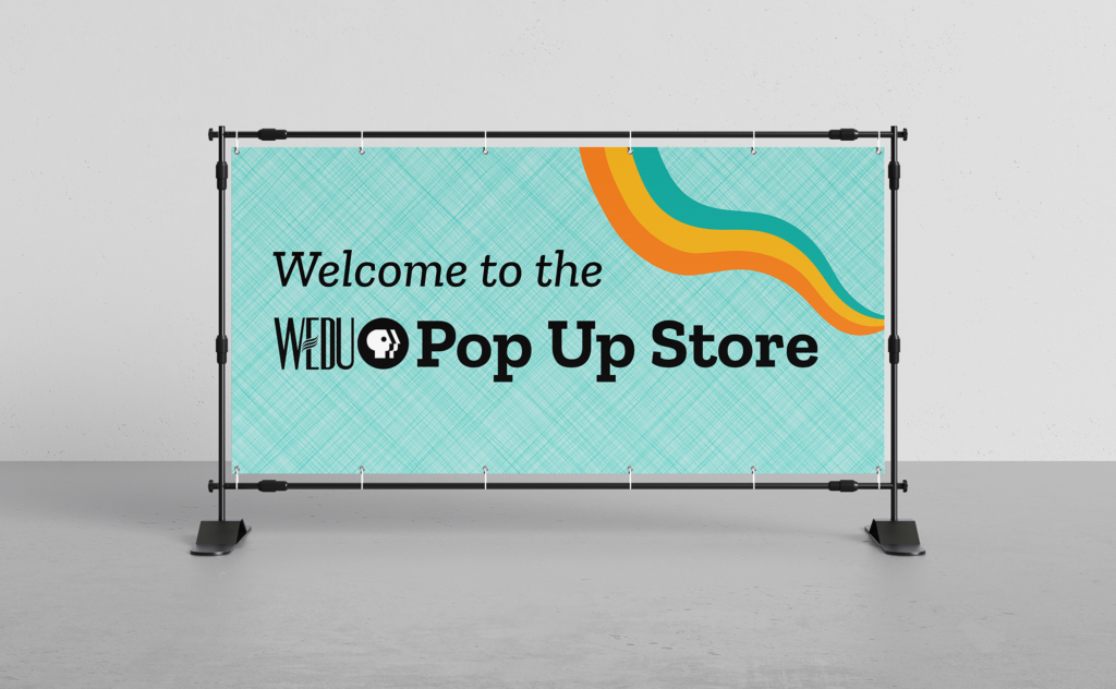Pop-up store banner